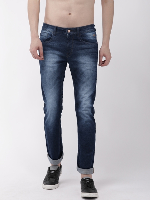 

Flying Machine Men Blue Michael Slim Tapered Fit Mid-Rise Clean Look Stretchable Jeans