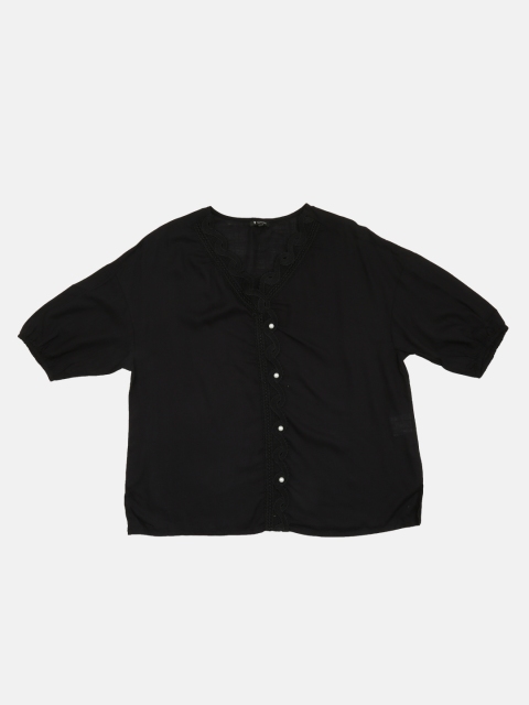 

Van Heusen Woman Women Black Solid Top