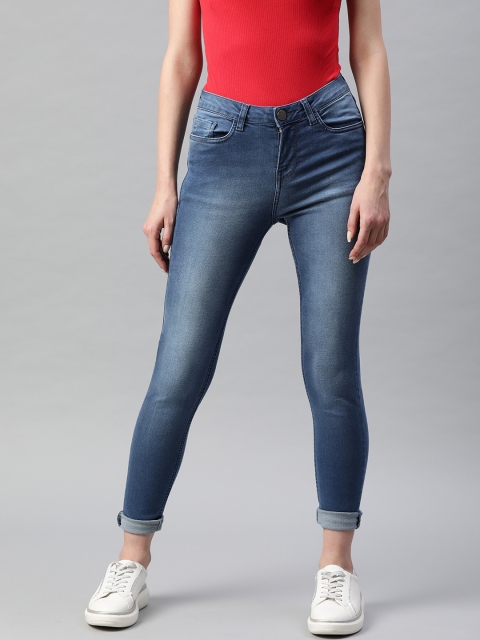 

Van Heusen Woman Blue Super Skinny Fit Mid-Rise Clean Look Stretchable Jeans
