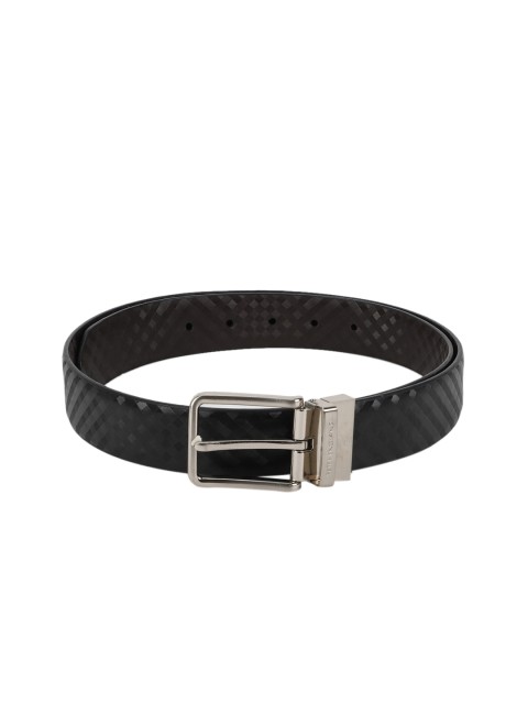 

Peter England Men Brown & Black Woven Design Reversible Belt