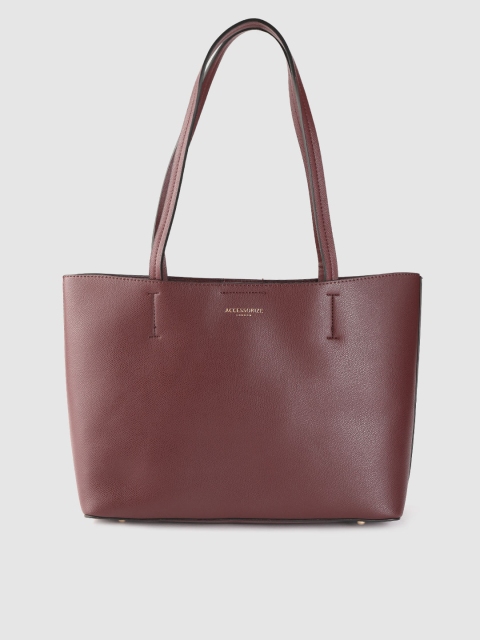 

Accessorize Burgundy Solid Shoulder Bag