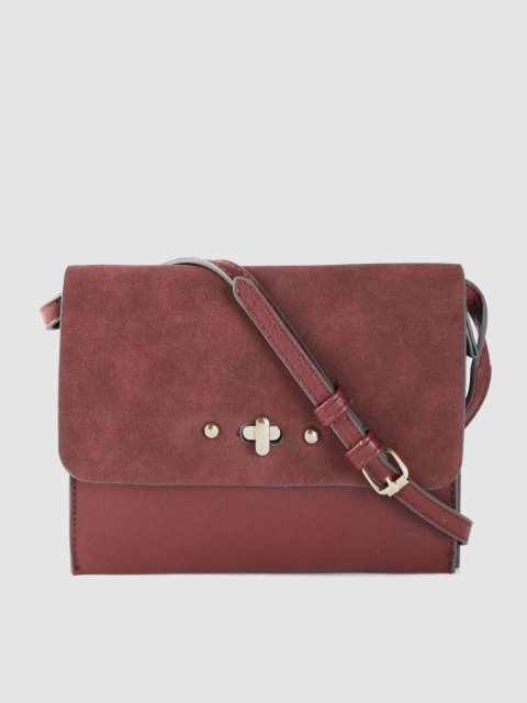 

Accessorize Burgundy Solid Sling Bag