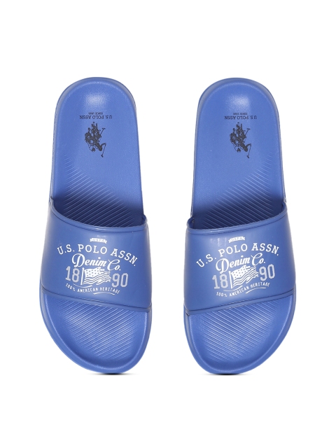 

U.S. Polo Assn. Men Blue Printed Sliders