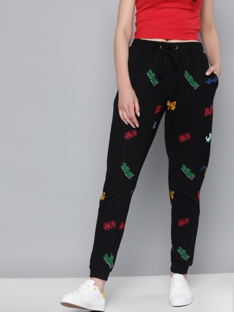

Kook N Keech Marvel Women Black Printed Joggers