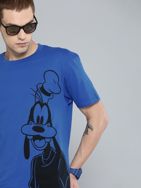 

Kook N Keech Disney Men Blue Printed Round Neck T-shirt