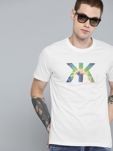 

Kook N Keech Men White Printed Round Neck T-shirt
