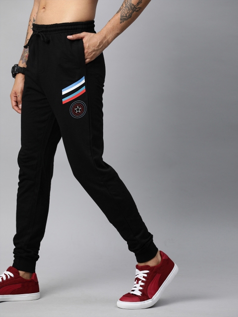 

Kook N Keech Marvel Men Black Solid Trackpants