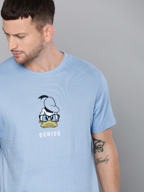 

Kook N Keech Disney Men Blue Printed Round Neck T-shirt