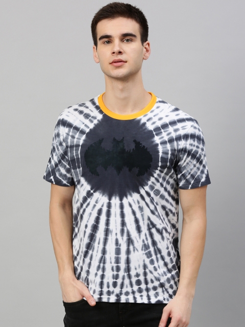 

Justice League Men Grey Batman Dyed Round Neck T-shirt