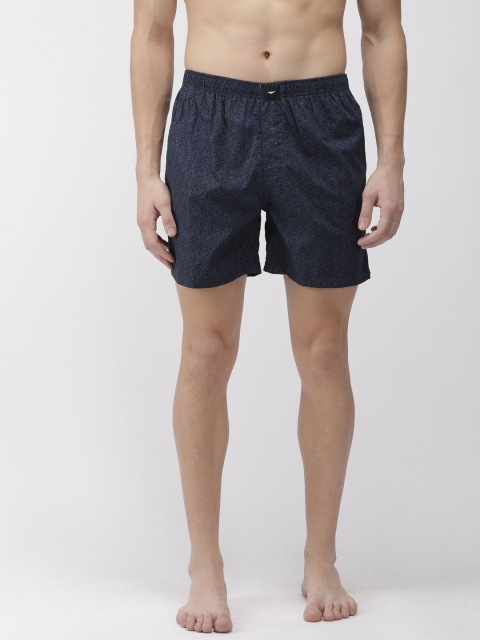 

Park Avenue Men Navy Blue Printed Pure Cotton Boxers PZUA00379-X1
