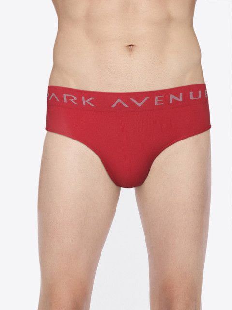 

Park Avenue Men Red Solid Basic Briefs PZRA00087-R6