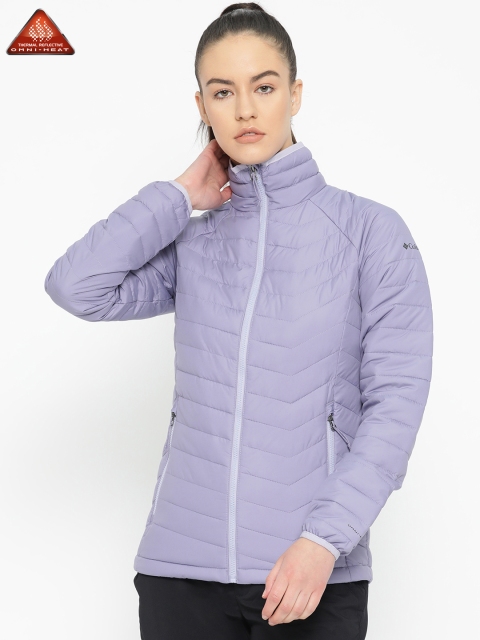 

Columbia Women Lavender Solid Powder Lite Sporty Jacket