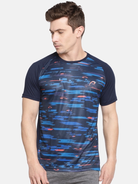 

Proline Active Men Navy Blue Printed Round Neck T-shirt