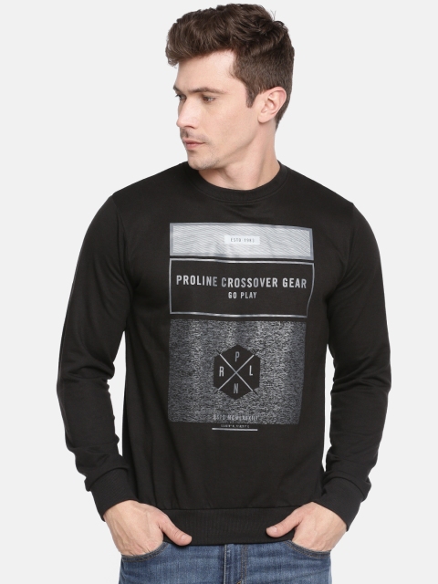 

Proline Active Men Black Printed Sweatshirt