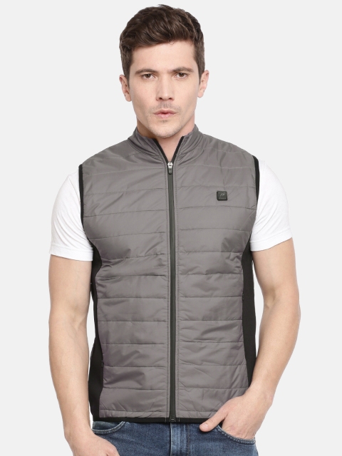 

Proline Active Men Grey Solid Puffer Jacket
