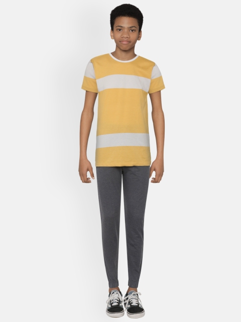 

Marks & Spencer Boys Mustard Yellow & Charcoal Grey Night suit