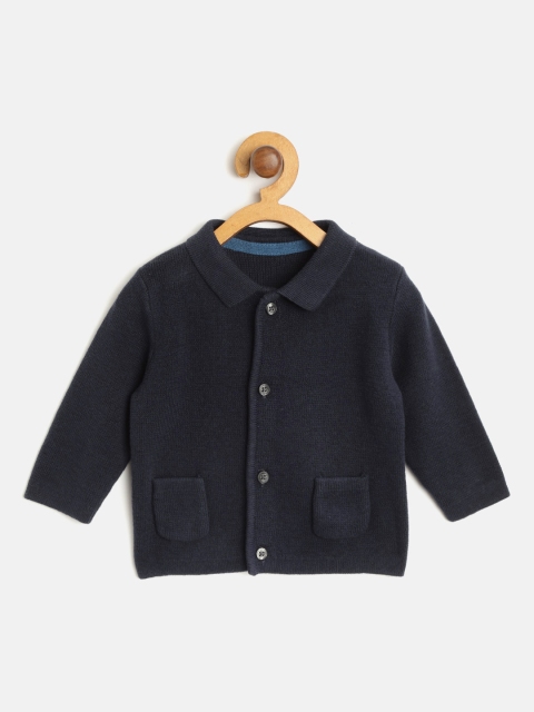 

Marks & Spencer Kids Navy Blue Solid Cardigan