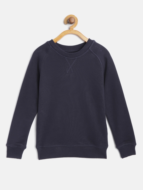

Marks & Spencer Boys Navy Blue Solid Sweatshirt
