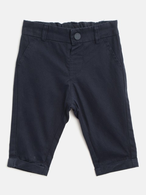 

Marks & Spencer Unisex Kids Navy Blue Regular Fit Solid Trousers