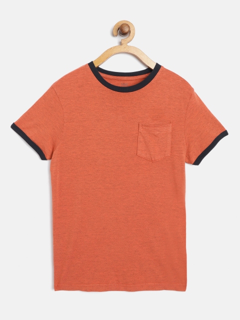 

Marks & Spencer Boys Rust Orange Solid Round Neck T-shirt