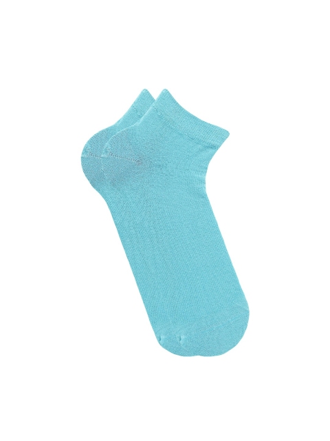 

Soxytoes Unisex Turquoise Blue Solid Ankle-Length Socks