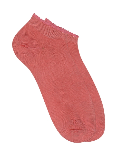 

Soxytoes Pink Blush Women Pink Solid Ankle-Length Casual Socks