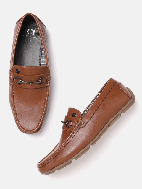 

Carlton London Men Brown Solid Driving Shoes