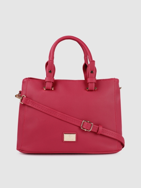 

Caprese Fuchsia Solid Handheld Bag