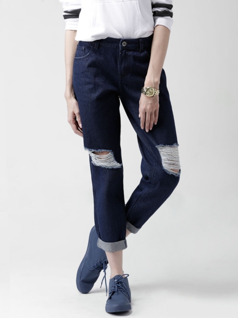 

FOREVER 21 Blue Distressed Jeans