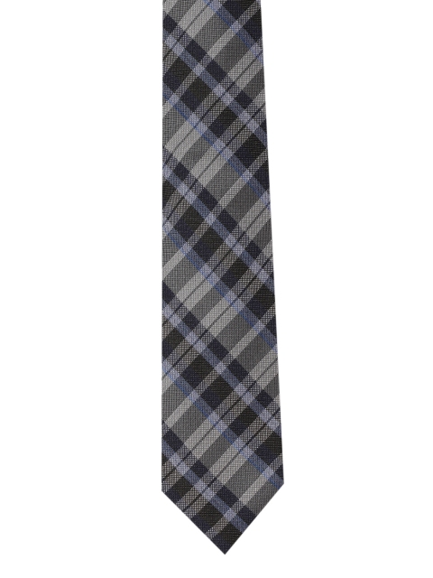 

Calvin Klein Jeans Men Charcoal Grey Checked Broad Tie