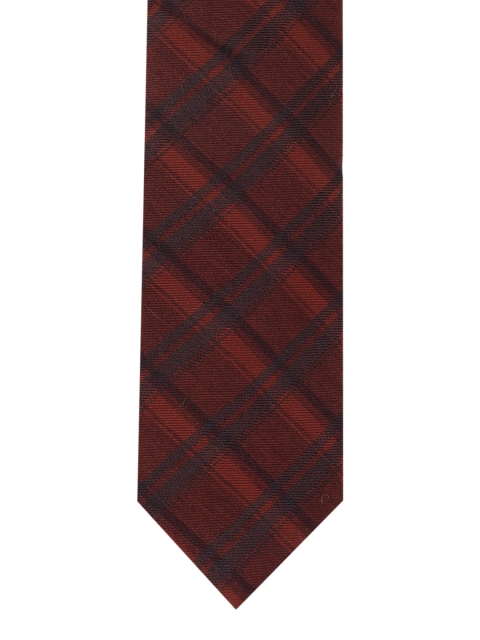 

Calvin Klein Jeans Men Brown Checked Broad Tie