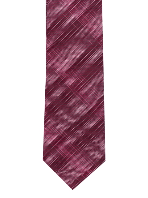 

Calvin Klein Jeans Men Red Woven Design Broad Tie