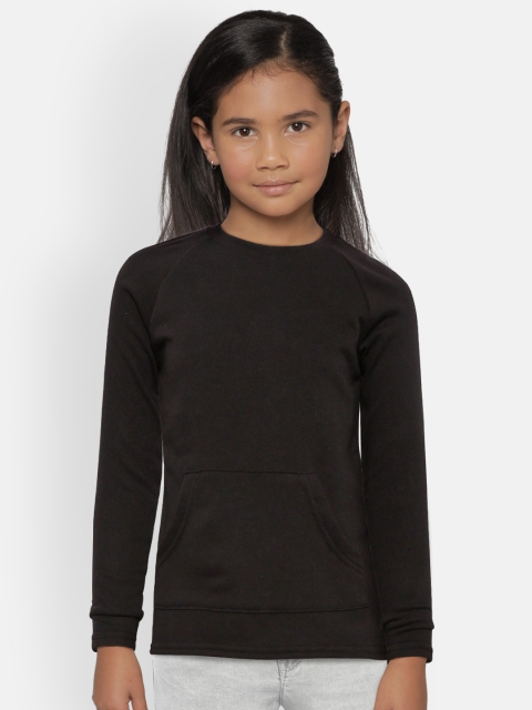 

Fox Girls Black Solid Sweatshirt