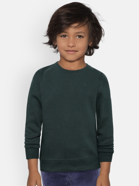 

Fox Boys Green Solid Sweatshirt