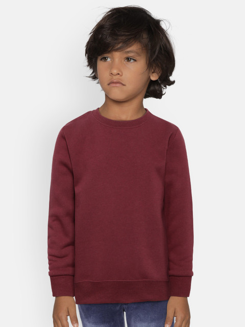 

Fox Boys Burgundy Solid Sweatshirt
