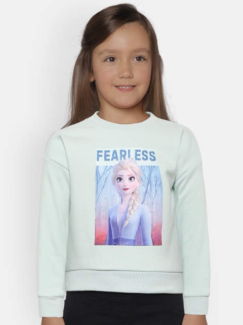 

Fox Girls Mint Green & Blue Frozen Print Sweatshirt