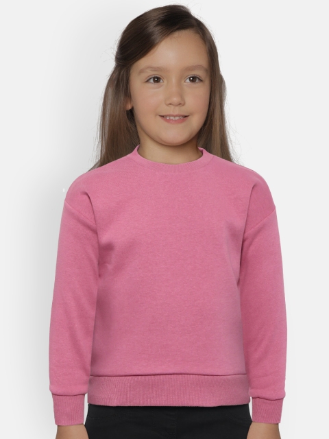 

Fox Girls Pink Solid Sweatshirt