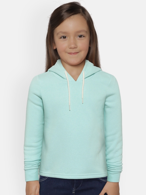 

Fox Girls Blue Solid Hooded Sweatshirt