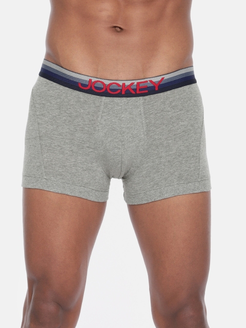 

Jockey Men Grey Solid Trunks 1017-0105-BE-GM