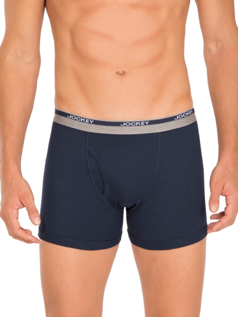 

Jockey Men Navy Blue BU Boxer Modern Classic Trunks 8009-0105