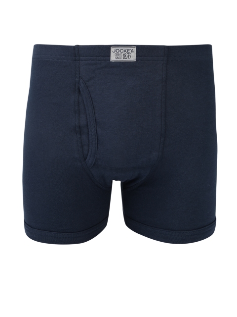 

Jockey Men Navy Blue Solid Trunks 8008-0105