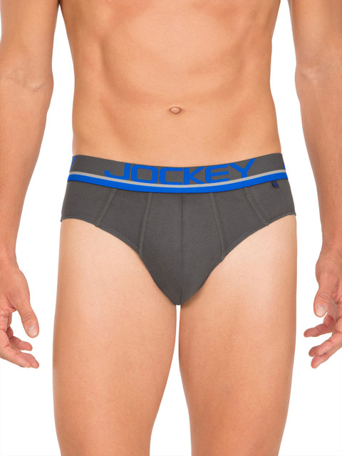 

Jockey Men Grey Bold Briefs FP01-0105