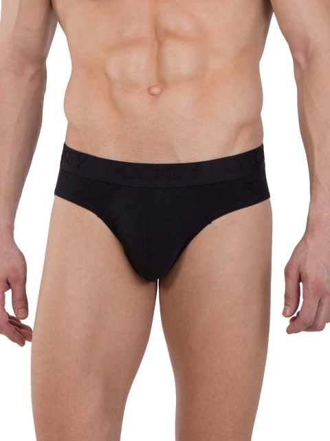 

Jockey International Collection Men Black Solid Ultra Soft Briefs IC24-0105