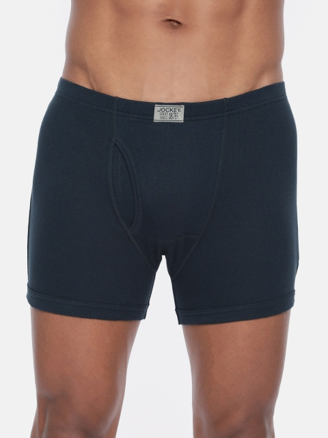 

Jockey Men Navy Blue Solid Trunks 8008-0105
