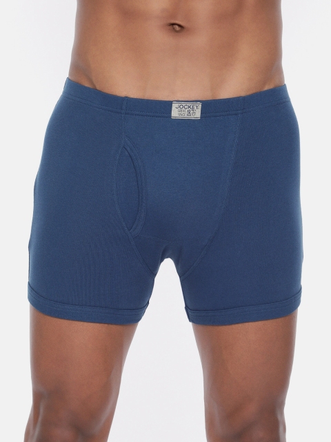 

Jockey Men Blue Solid Trunks 8008-0105