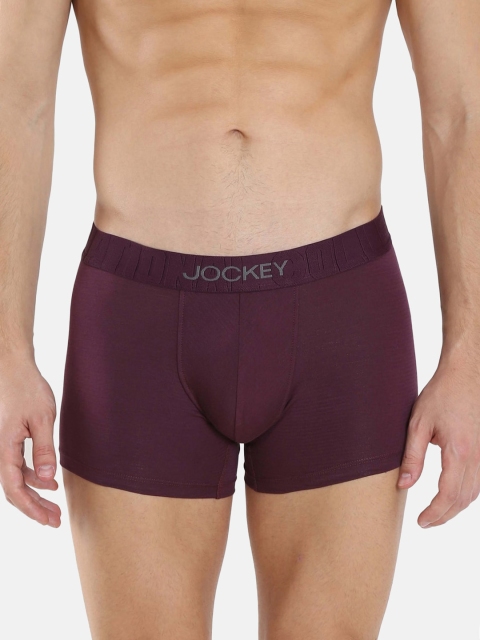

Jockey Men Purple Solid Trunks IC32-0105-POPUR