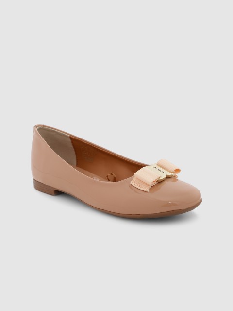 

Ruosh Women Pink Solid Leather Ballerinas