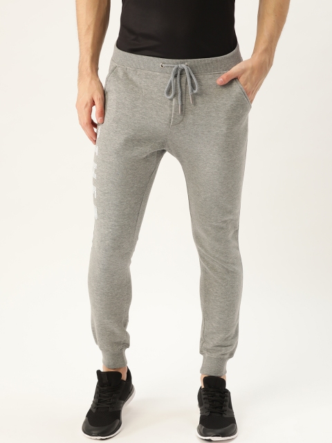 

ether Men Grey Melange Straight Fit Solid Joggers