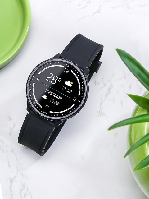 

OPTA Unisex Black Bluetooth Digital Fitness Watch SB-090