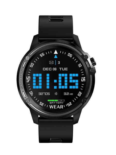 

OPTA Unisex Black Bluetooth Fitness Smart Watch SB-136